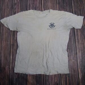 Vintage Court Club Shirt Mens XL Champaign Urbana Spring Tourney 81 USA 80s